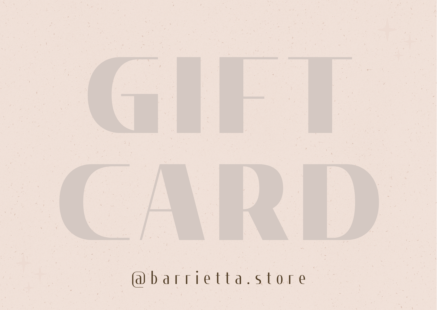 Gift Card BARRIETTA